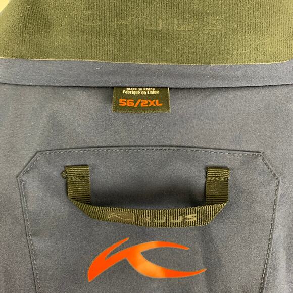 KJUS Chest Size XXL Size XXL Navy Red Polyamide Windbreaker Jacket - Picture 4 of 6